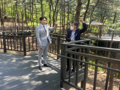 노원구의회 정시온 의원, 『초안산 순환산책로』 1차 구간 개장 앞두고 현장 안전 점검 실시