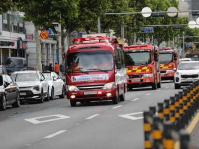 노원소방서, 전국 소방차 길 터주기 훈련 참여